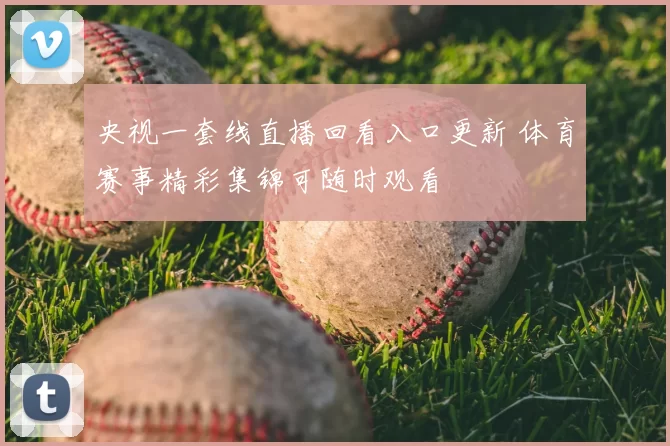 央视一套线直播回看入口更新 体育赛事精彩集锦可随时观看