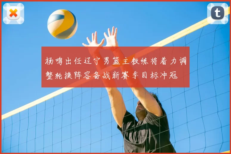 杨鸣出任辽宁男篮主教练将着力调整轮换阵容备战新赛季目标冲冠